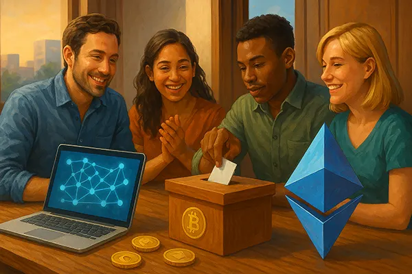 Krypto Crowdfunding Gruppenbild